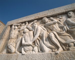 (dettaglio) del Monumento alla Vittoria di Juan de Avalos